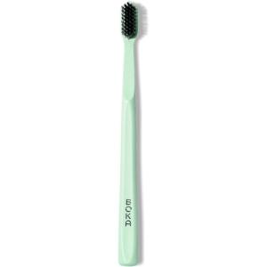 Boka Classic Manual Toothbrush with Extra Soft Activated-Charcoal, Tapered Bristles, Bioplastic Handle That Includes Travel Cap, Dentist-Approved, Great for Adults and Kids, Blue (Pack of 1)(Mint)