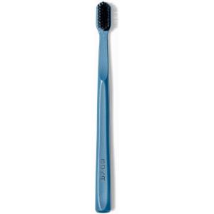 Boka Classic Manual Toothbrush with Extra Soft Activated-Charcoal, Tapered Bristles, Bioplastic Handle That Includes Travel Cap, Dentist-Approved, Great for Adults and Kids, Blue (Pack of 1)(Blue)