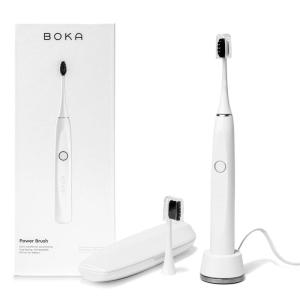 Boka Electric Toothbrush with 2 Heads – Rechargeable Sonic Powered Tooth Brush – Bristles for Deep Cleaning – Dentist Recommended Oral Care – Charging Base with Micro USB (Adults Electric Toothbrush)
