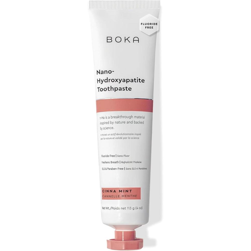 image:imageBoka Fluoride Free Toothpaste Nano Hydroxyapatite Toothpaste Appropriate for Sensitive Teeth  for Adult Oral Care  Ela Mint Flavor 34 Fl Oz 1Pk US ManufacturedC Cinnamon Mint