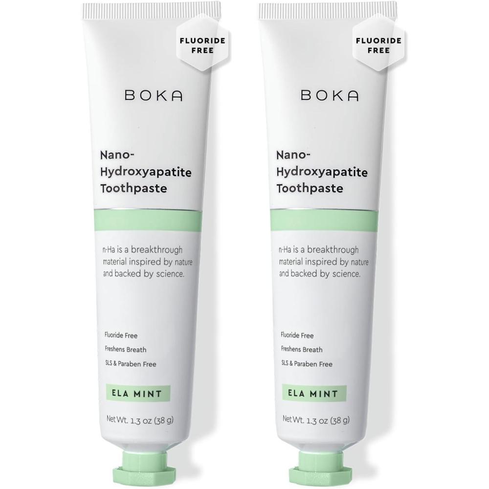 image:imageBoka Fluoride Free Toothpaste Nano Hydroxyapatite Toothpaste Appropriate for Sensitive Teeth  for Adult Oral Care  Ela Mint Flavor 34 Fl Oz 1Pk US ManufacturedA Ela Mint